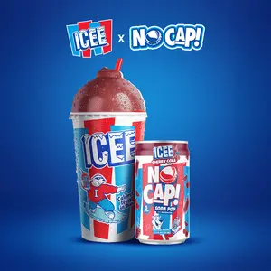 NO CAP! Next Gen Soda Pop Cherry Cola with Electrolytes for Hydration, Zero Sugar, Zero Calories, Caffeine-Free Soda, Vegan & Gluten-Free, 7.5 oz Cans (24-Pack)