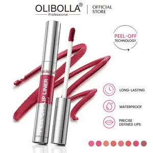 OLIBOLLA Peel-Off Lip Liner Stain - All Day & Night Lipliner with Hyaluronic Acid & Vitamin E - Long Lasting Formula - 0.12 fl oz / 3.5 ml lipstick pencil  ransfer-proof""Long-lasting""Easy to use