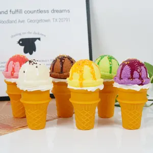 Realistic Ice Cream Shape Squeeze Toy, Creative Food Plaything, Fun Daily Stress Relief Toy, Novelty Relaxing Gift