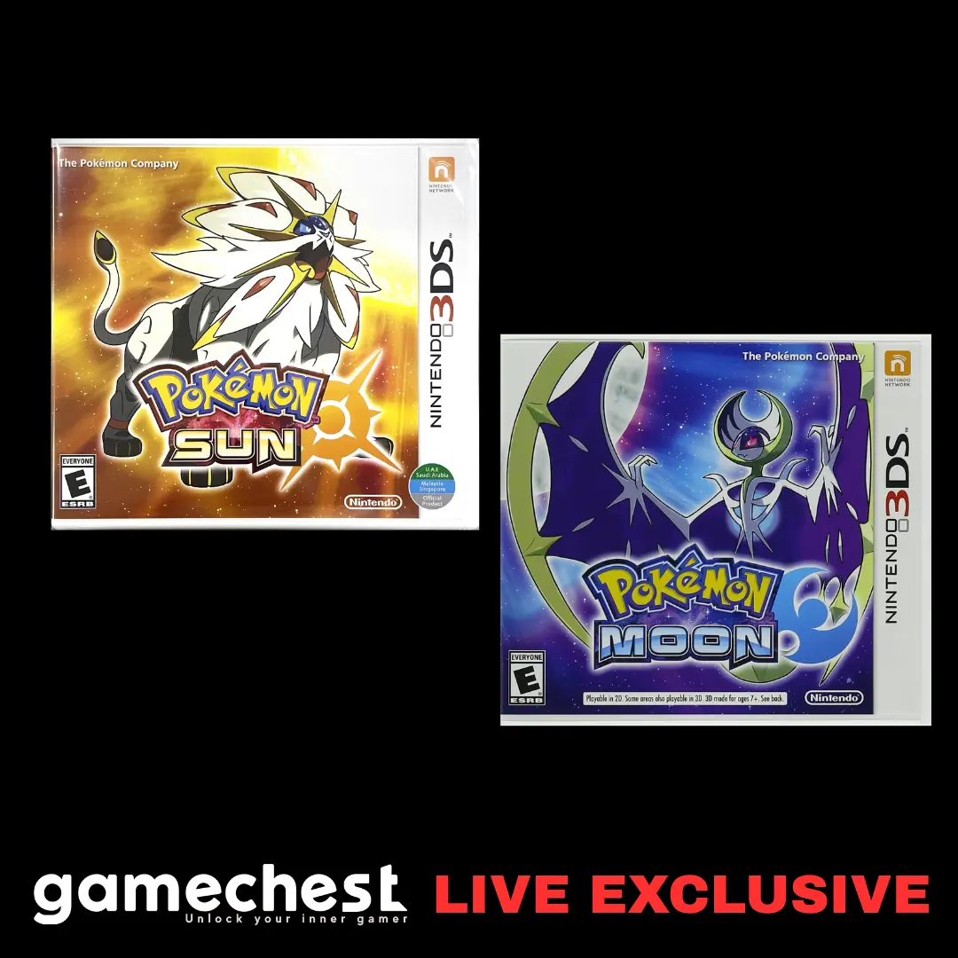 Pokemon Sun & Moon 3DS Game Bundle - Nintendo 3DS