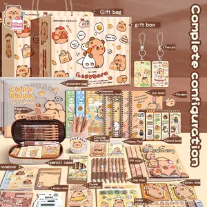 37pcs Water Buffalo Theme Stationery Gift Set, Premium Writing Tools Combo, Crafts Kit, Includes Notebooks, Bookmarks, Accessories, Art Stickers, Sticker Cards, Ideal for Learning