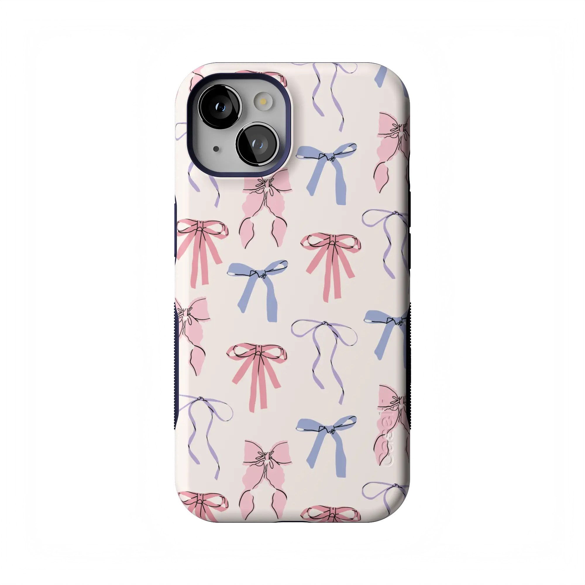 Casely iPhone Bold Case | Coquette Girlie | Pastel Bows | Bold Protective Design | Compatible with MagSafe