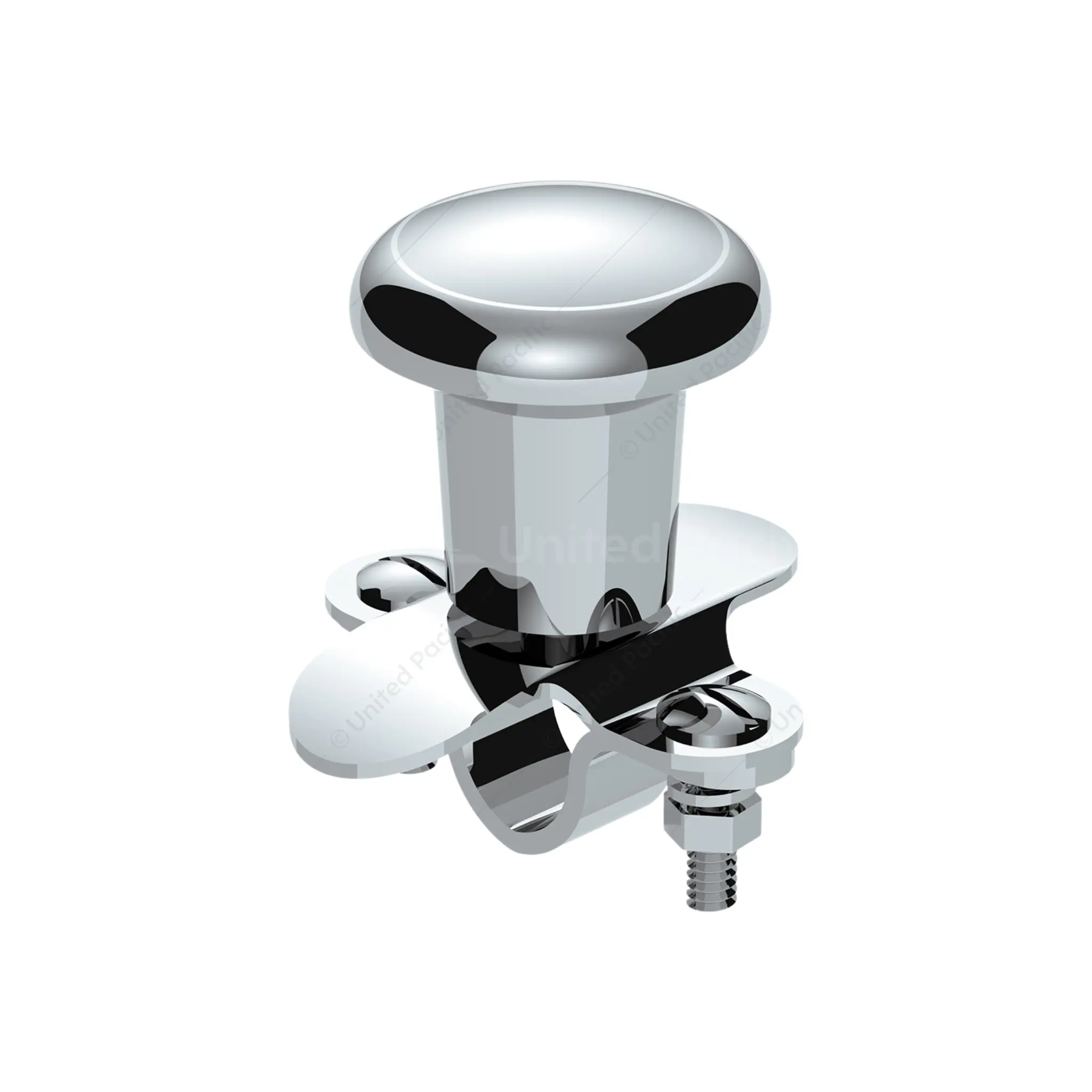 United Pacific Heavy-Duty Aluminum Steering Wheel Spinner - Ball Bearing Design, Smooth Rotation, Reduces Fatigue, for Heavy Equipment & Commercial Trucks, Car Interior Accessory