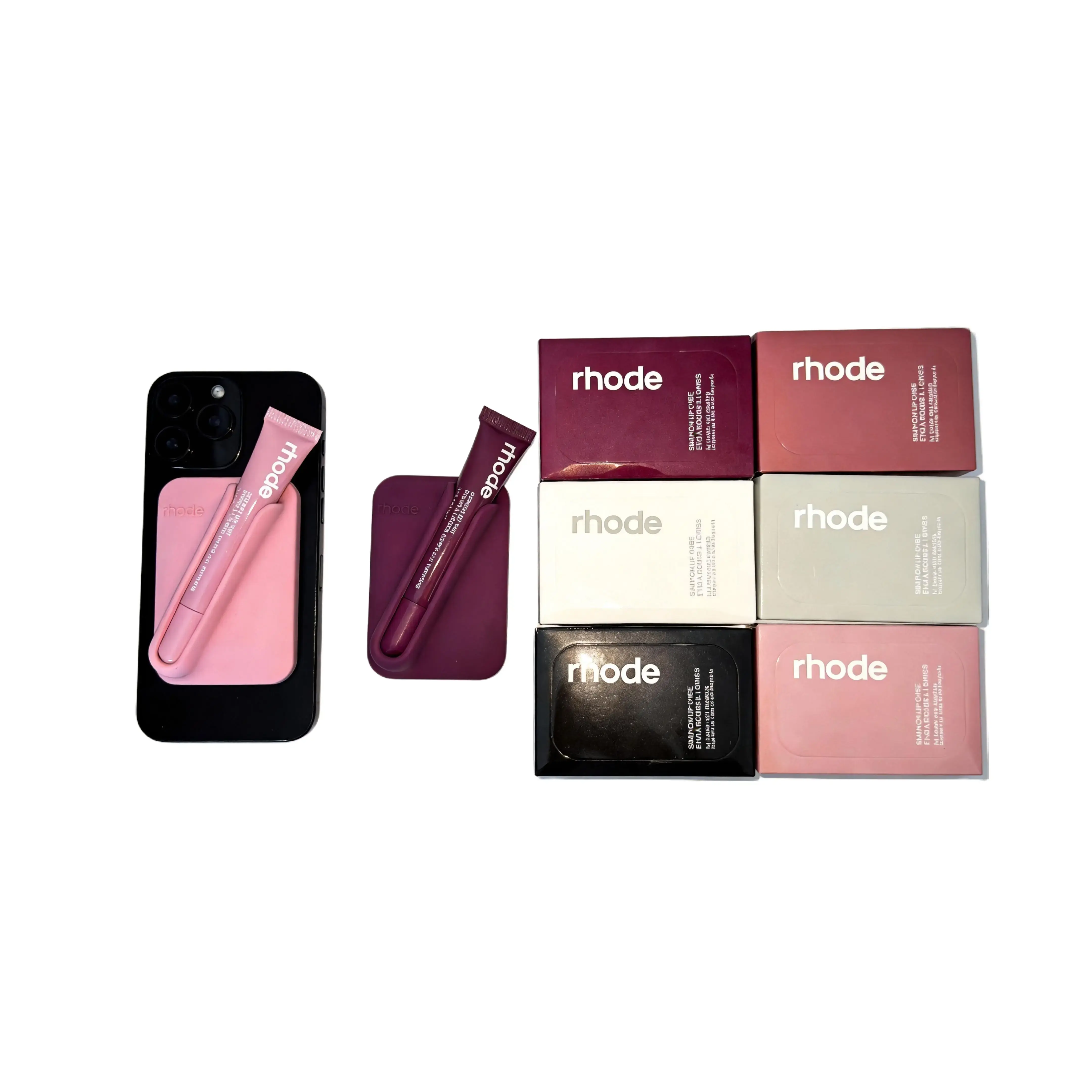 Glossy MagSafe Phone Case with Snap-On Lip Holder - Wireless Magnetic Customized Phone Accessory for iPhone 17,16,15,14,13 Pro Max, Accessories