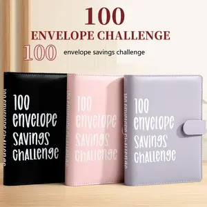 100 Days toSave $5050|A5 Svings Challeng Binder with 100 Envelop&Tracker Effective Money Management Tool | Build Sving Habits with Motivational Coin Envelope System and is perfect formanaging savingsat theoffice,home,or school.