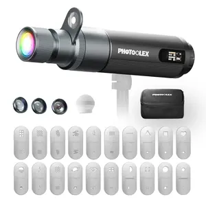 12W RGB Camera Flashlight for Photography & Video | Portable Spotlight for Outdoor, Camping & Content Creation | Perfect Christmas Gift