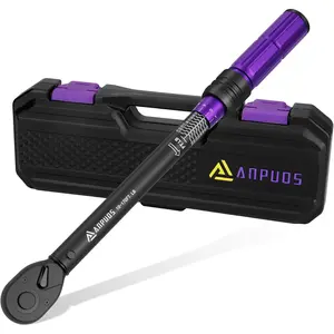 1/2 Inch Drive Click Torque Wrench,10-170 Ft-Lb/13.6-230.5 Nm, Dual-direction Adjustable Torque Wrench with Dual Range Scales, 72 Tooth, ±3% High Precision for Moto, Car Maintenance
