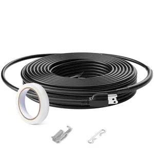 【Summervibes】VEVOR Self-Regulating Pipe Heating Cable,  , 24FT 5W/FT Heat Tape for Pipes, Roof Snow Melting De-icing, Gutter and Pipe Freeze Protection
