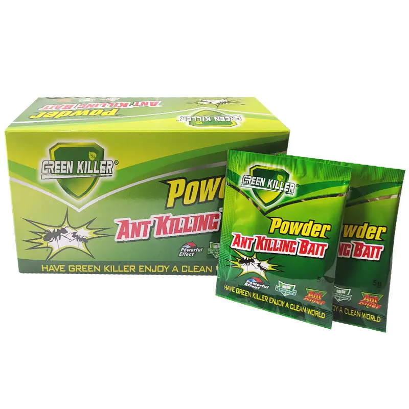 Ant-Killing Bait Powder - 1 Box (50 Packs), Fast-Acting Home Pest Control, Eliminates Queens & Workers in 24Hrs, Mess-Free Solution