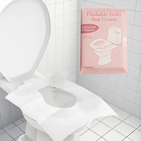 10/40/70pcs Disposable Toilet Seat Covers, Portable Hygienic Toilet Seat Protector, Individually Packed, Easy To Carry, Universal Fit for Most Toilet Seats, Ideal for Public Restrooms & Hotel