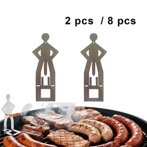 Fun Hot Dog and Sausage Grill, Standing Sausage Barbecue Grill, Hot Dog Grill, Portable and Reusable Stainless Steel Hot Dog and Sausage Grill, Suitable for Camping, Road Trips, and Christmas Gifts