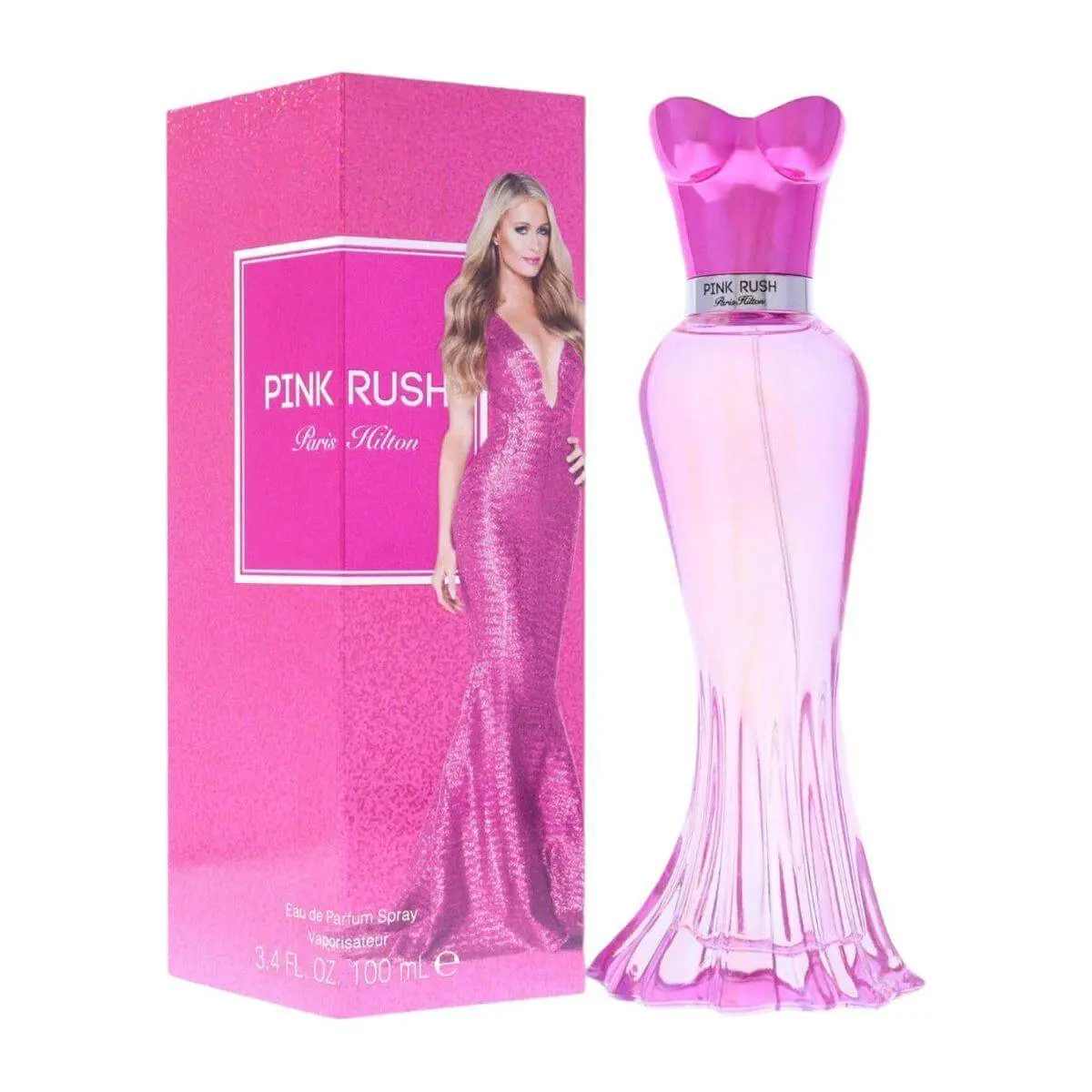 Paris Hilton Pink Rush Eau de Parfum Spray for Women, Floral Fruity Fragrance with Nashi Pear & Turkish Rose, 3.4 fl oz, Body Perfume Spray, Edp Perfume Spray