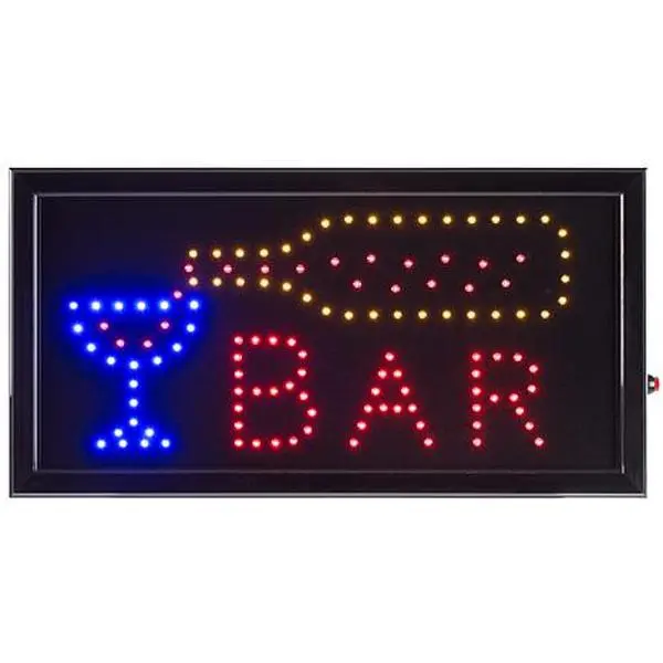Trademark Global Lavish Home Neon Electric LED Bar Sign with Animation Trademark Global Lavish Home Neon Electric LED Bar Sign with Animation