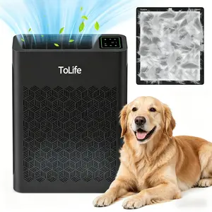 [Exclusive Livestream Offer] ToLife TZ-K2 Air Purifier for Large Rooms (up to 1095 Ft²), PM 2.5 Display, HEPA Filter, Auto Mode & Timer – Removes Smoke, Pollen, Pet Dander!