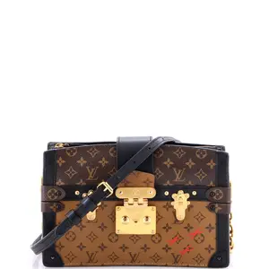 Pre-owned Louis Vuitton Canvas Coated Clutches & Wristlets Trunk Clutch Reverse Monogram Canvas by Rebag