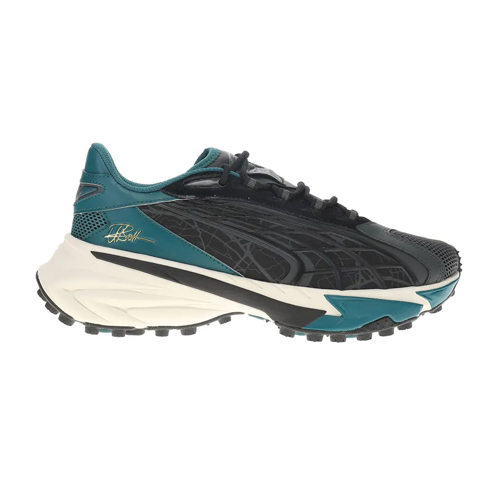 PUMA Mens Spirex Icons Of Speed Lace Up Sneakers Shoes Casual - Black