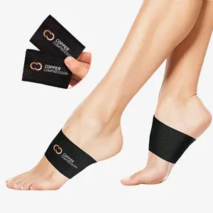 Copper Compression Arch Sleeves: Targeted Support for Men and Women – Relieve Foot Pain, Plantar Fasciitis, and Achy Arches with Lightweight, Breathable Compression for All-Day Comfort and Everyday Activities