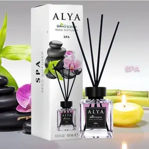 Nature's Scents Spa Reed Diffuser, 3.3 Fl Oz, 100 ml, with Black Reeds
