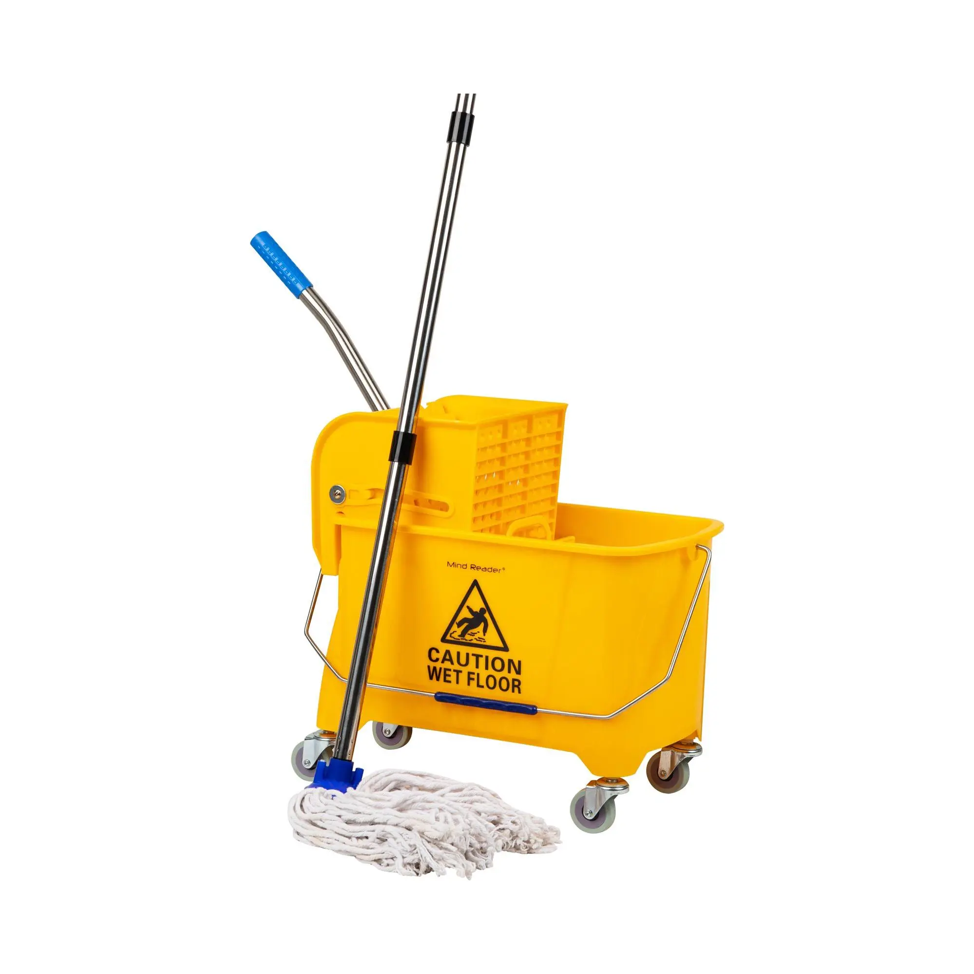 Mind Reader Bucket with Wringer and Mop Set Mind Reader Bucket with Wringer and Mop Set
