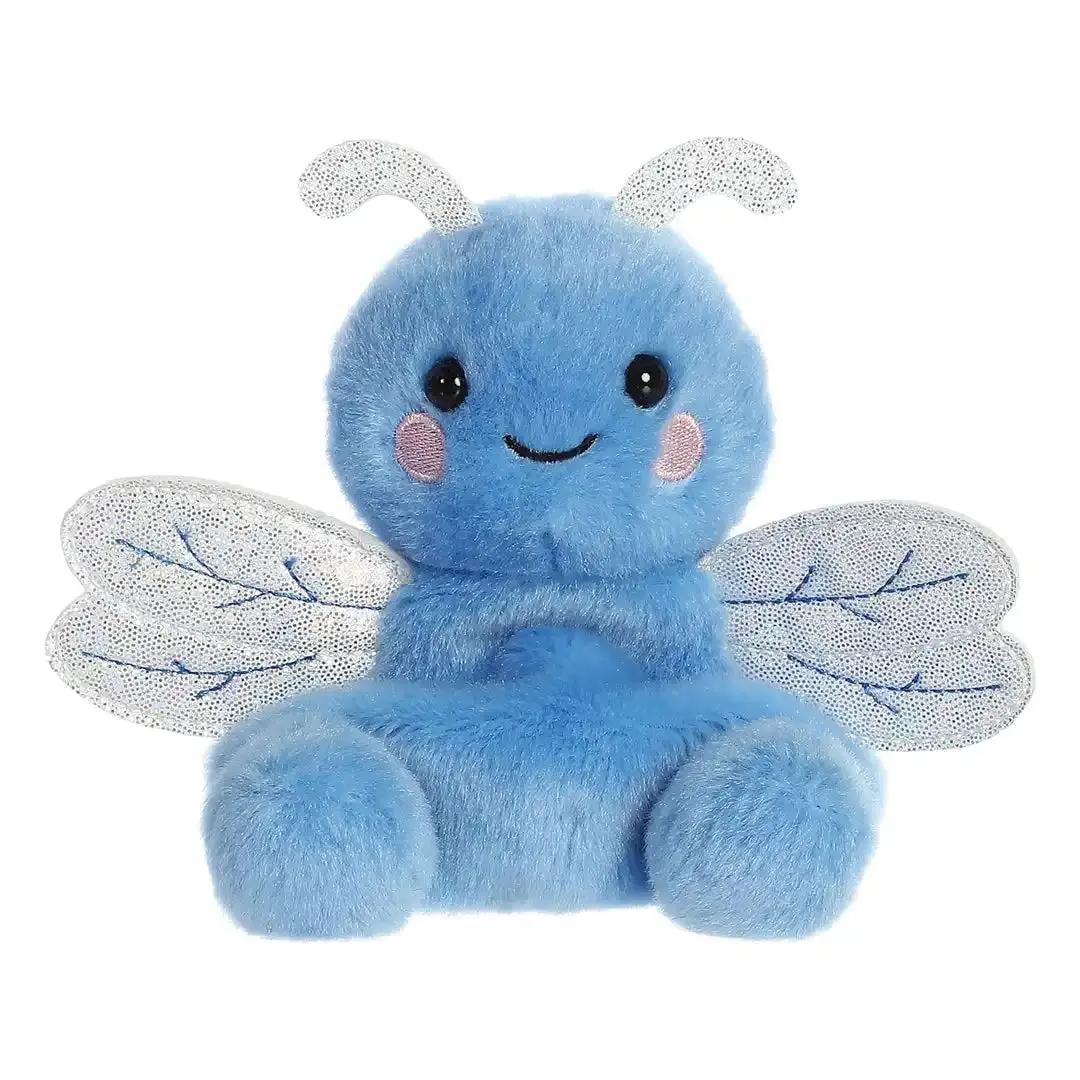 Aurora 5" Dart Dragonfly Kawaii Stuffed Animal - Soft Huggable Stuffedtoy with Bean Pellet Filling, Stable Design, Kids' Companion, Palm Pals Collectible, Stuffedanimals, Collectibles