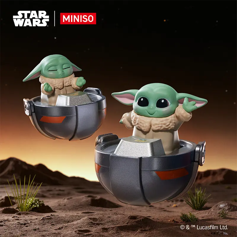 MINISO Star Wars Series Grogu Keycap Blind Box - Gaming Collectibles, Universal Fit for Mechanical Keyboards, Playful Poses, Keyboard Swap Accessory, Ideal Gift for Star Wars Fans, Multiple Boxes Option DealsForYouDays
