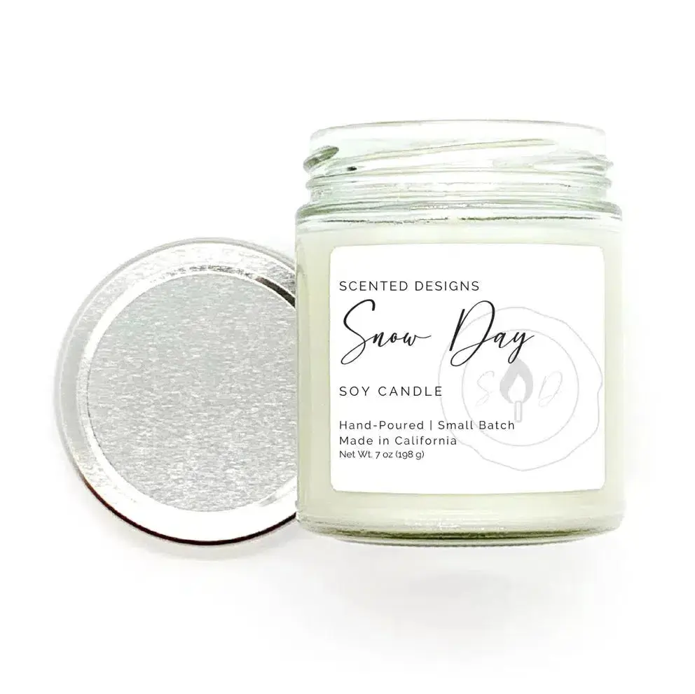 Snow Day Soy Candle - 7oz Glass Jar