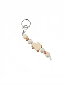 Cute Duck Beaded Keychain, Multiple Color Options, 3D Duck Decoration, Perfect Gift for Friends, Holiday Present, Versatile Accessory, Keychain Kawaii
