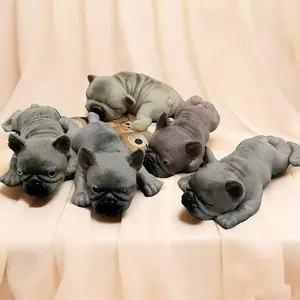 Cute French Bulldog Squishy, Soft TPR Squeeze for Desk Decor