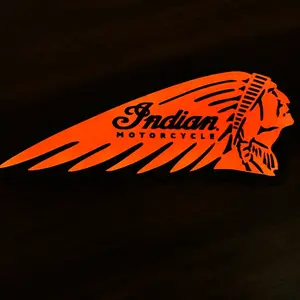 Indian Motorcycles Wall Sign - Lights Up with LEDs, Ideal for Home or Office Decor