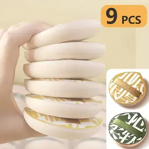 9-Piece Super Soft Cosmetics Foam Set, Makeup Sponge, Foundation Puff, Wet & Dry Use, Large Size, Fragrance-Free, Beauty Tool Accessories
