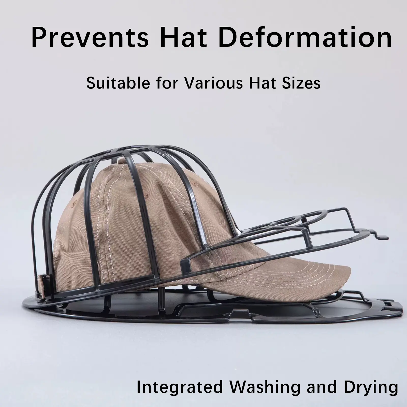 Cap Saver Pro, Hat Wash Master, No-Crush Cap Cleaner, Hat Cage Cleaner, 2-in-1 Cap Keeper, Hat Washing Hack
