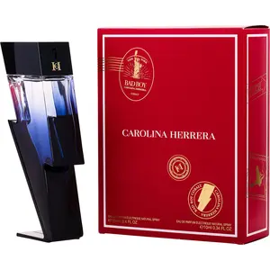 Ch Bad Boy Cobalt Set-Eau De Parfum Electrique Spray 3.4 Oz & Eau De Parfum Spray 0.34 Oz Mini For Men