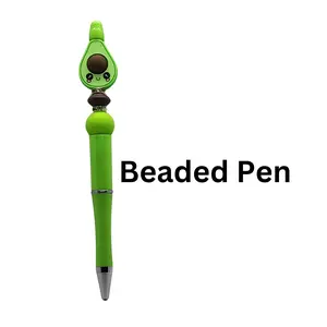 Beaded Pen Avocado, Writing Pen,
