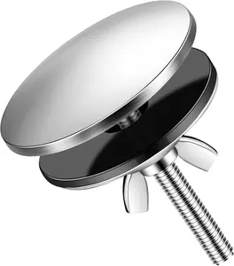 2 Inch Kitchen Sink Hole Cover Faucet Sink Hole Cap Stainless Steel Stopper Plug Plate Metal Blank for Bathroom Soap Dispenser Wash Basin(Brushed Stainless Steel)