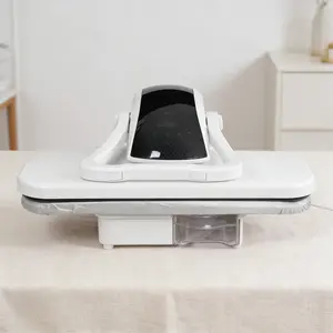 CNCEST 1600W Smart Steam Press for Clothes Fast 4-Min Heat 5 Fabric Modes AI Voice Touch Screen Large 35.8” Board 90 Min Steam Home & Professional Ironing