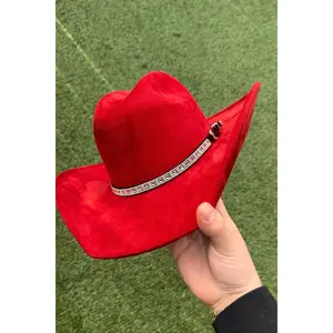 Womens Red Cowboy Hat