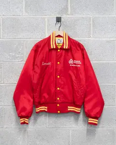 Vintage Satin Bomber Jacket - L