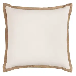 22"x22" Oversize Poly Filled Solid Square Throw Pillow Light Beige - Rizzy Home