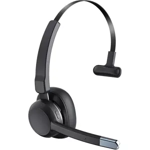 Trucker Headset, Trucker  Headset with Noise Cancelling Microphone & Mute Button,  Headsets V5.2 Multipoint for Work from /Cell Phone//Zoom/Teams/ Driver