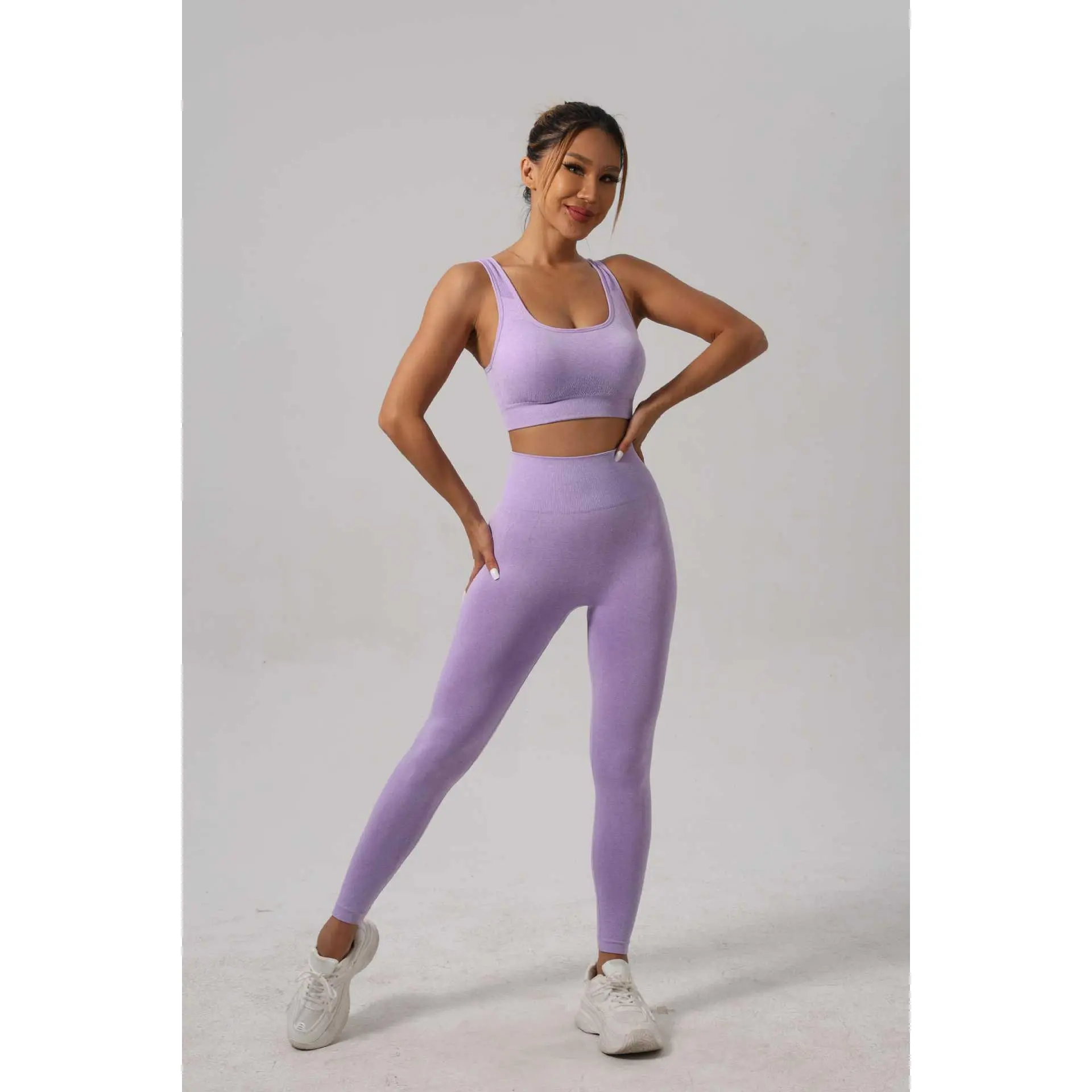 Purple long [bra + long pants]