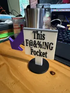 Pool Players Pocket Marker Sign