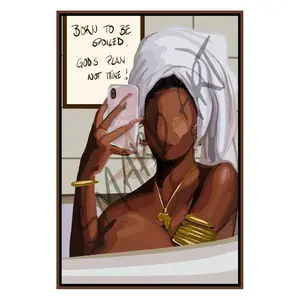 Born To Be Spoiled - Smard Black Wall Art Print/ Canvas for Home /Office Decor