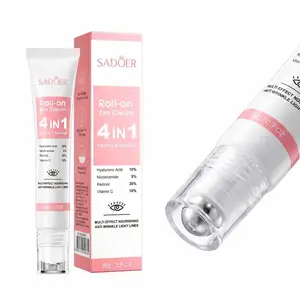 Buy One Get One 4-in-1 Multi-Effect Firming & Nourishing Rollerball Eye Cream. Formulated with Retinol, Niacinamide, Vitamin C, Hyaluronic Acid, it hydrates and brightens skin tone, smooths fine lines around eyes, and restores youthful radiance