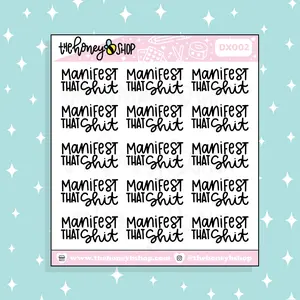 Manifest That Shit Doodle Sticker