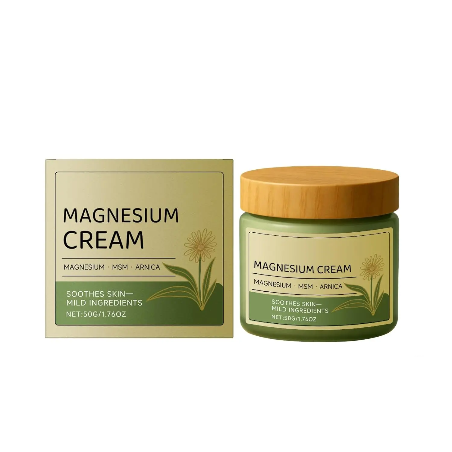 Magnesium Nerve & Joint Relief Cream - 2.12oz Mineral Formula Moisturizer for All Skin Types, 3-Year Shelf Life, Beauty & Personal Care Body Care Item with Hydrating Benefits & Essential Minerals, Moisturizers, Nerve Relief