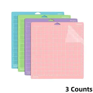 3 Counts Cutting Mat 12x12in, DIY Craft Supplies, Cutting Mat For Cricut Machine