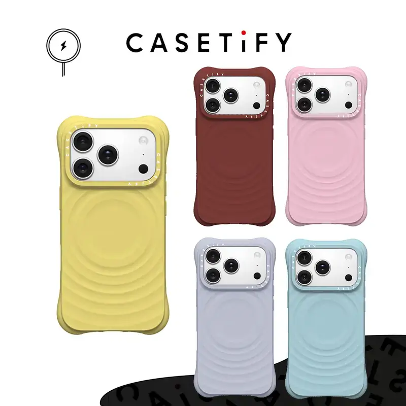 CASETiFY Black Garden White Cross Flower with MagSafe for iPhone 17Pro Max /17 Air / 16 Pro Max/15 Pro Max /14 Pro Max /16 Plus/13 promax/ 12 Fashion High Quality Shockproof Anti