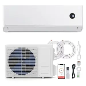 12000/18000/24000 BTU Mini Split Air Conditioner & Heater, 18.1 SEER2 Wifi Enabled Energy Efficient Inverter Ductless AC & 1 Ton Heat Pump System, Works with Alexa, Cools Up to 600 Sq. Ft