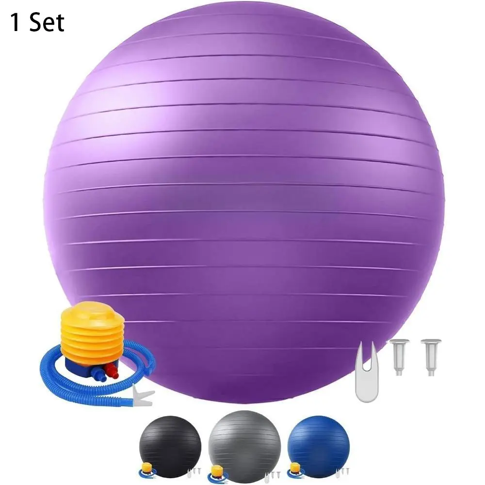 Gym Ball,Anti-Slip Thick Yoga Exercise Ball with Pump - Heavy Duty, Burst-Resistant Workout Equipment, Fitness Tool, Home Training Equipment for Fitness, Balance, Pregnancy & Home Workouts