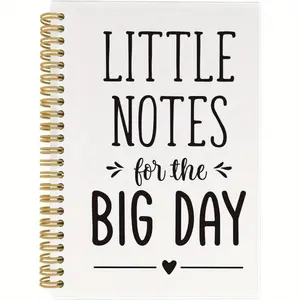 Little Notes for The Big Day Notebook, Stationery Supplies, 1 Count Planner Notebook Wedding Journal with 50 Pages, Engagement Bride Gifts, Wedding Planning Notebook